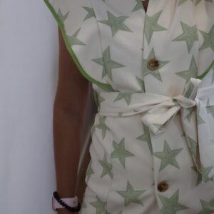 Conjunto estrelas verde